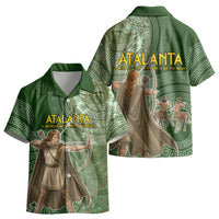 Atalanta Greek Mythology Huntress Archer Kid Hawaiian Shirt Ancient Greek Meander Pattern