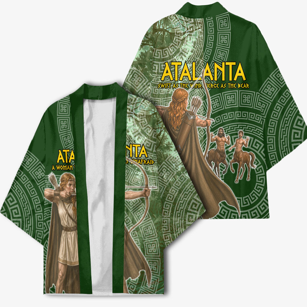 Atalanta Greek Mythology Huntress Archer Kimono Ancient Greek Meander Pattern