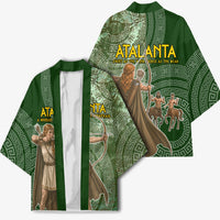 Atalanta Greek Mythology Huntress Archer Kimono Ancient Greek Meander Pattern