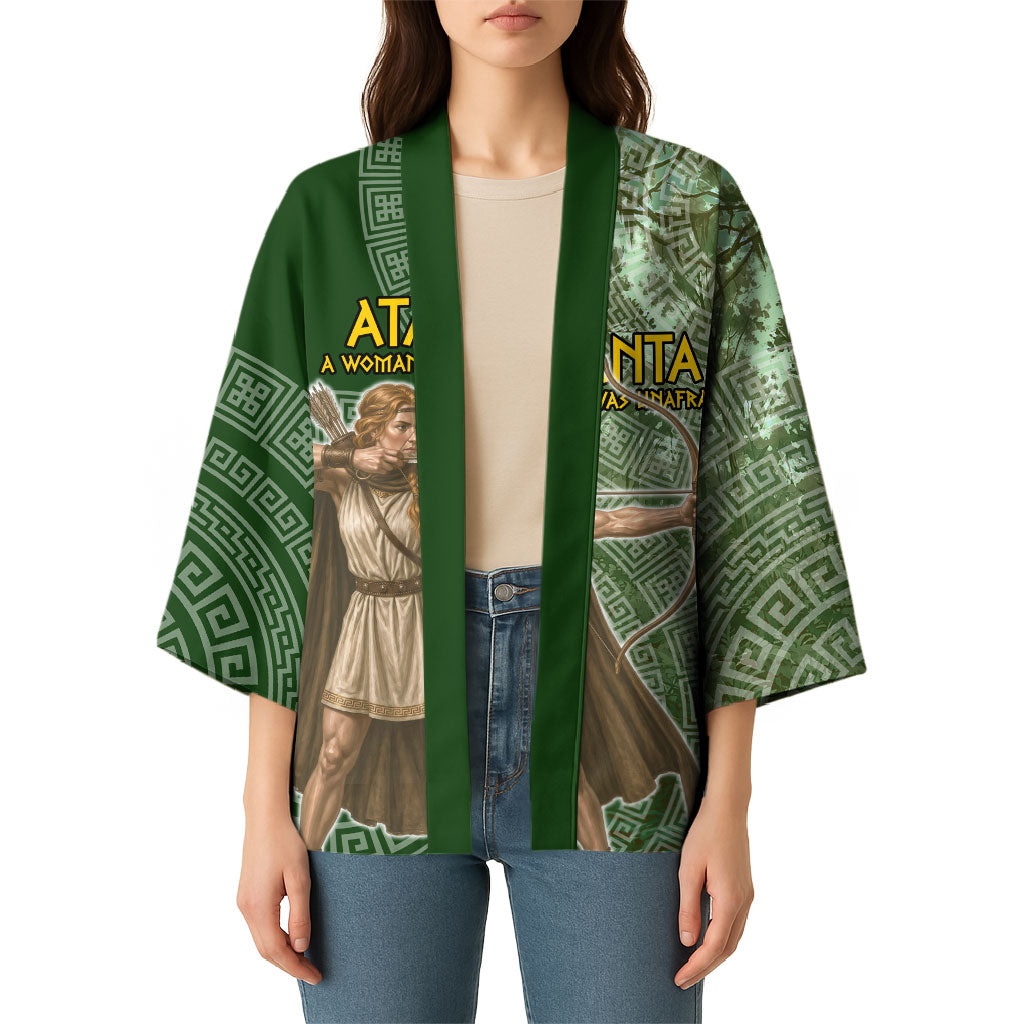Atalanta Greek Mythology Huntress Archer Kimono Ancient Greek Meander Pattern