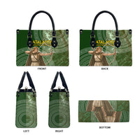 Atalanta Greek Mythology Huntress Archer Leather Bag Ancient Greek Meander Pattern