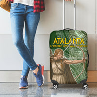 Atalanta Greek Mythology Huntress Archer Luggage Cover Ancient Greek Meander Pattern