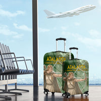 Atalanta Greek Mythology Huntress Archer Luggage Cover Ancient Greek Meander Pattern