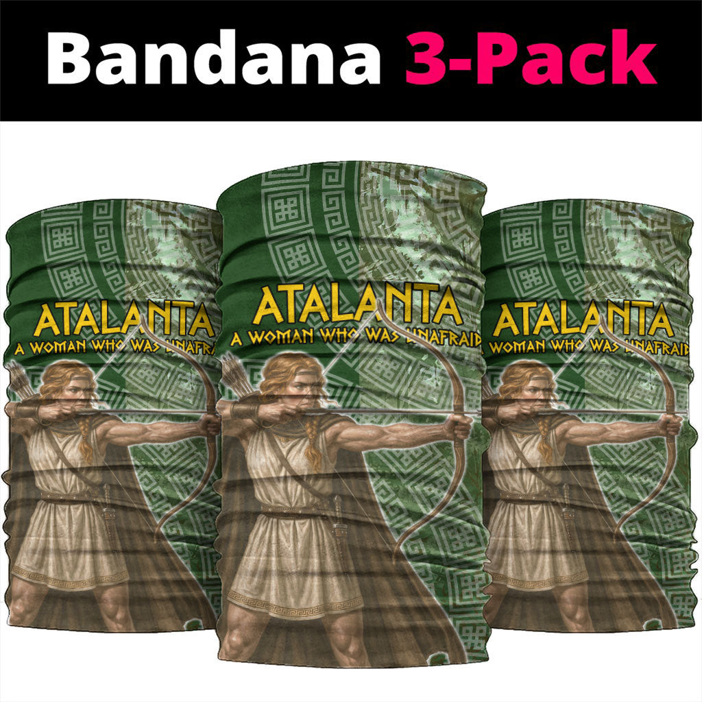 Atalanta Greek Mythology Huntress Archer Neck Gaiter Ancient Greek Meander Pattern