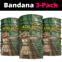 Atalanta Greek Mythology Huntress Archer Neck Gaiter Ancient Greek Meander Pattern