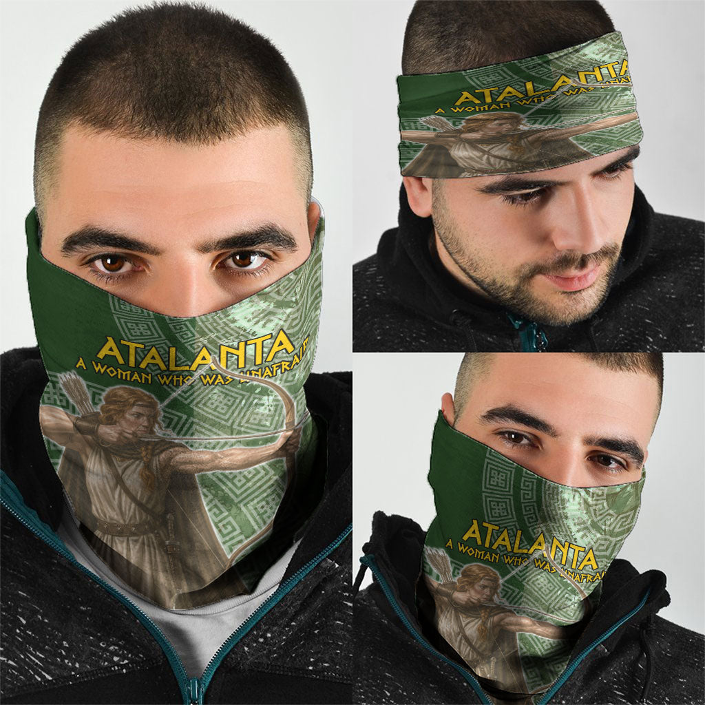 Atalanta Greek Mythology Huntress Archer Neck Gaiter Ancient Greek Meander Pattern