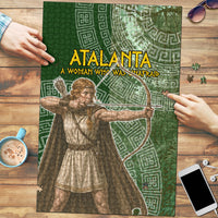 Atalanta Greek Mythology Huntress Archer Puzzle Ancient Greek Meander Pattern