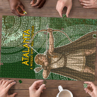 Atalanta Greek Mythology Huntress Archer Puzzle Ancient Greek Meander Pattern