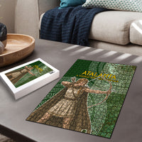 Atalanta Greek Mythology Huntress Archer Puzzle Ancient Greek Meander Pattern