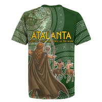 Atalanta Greek Mythology Huntress Archer Rugby Jersey Ancient Greek Meander Pattern