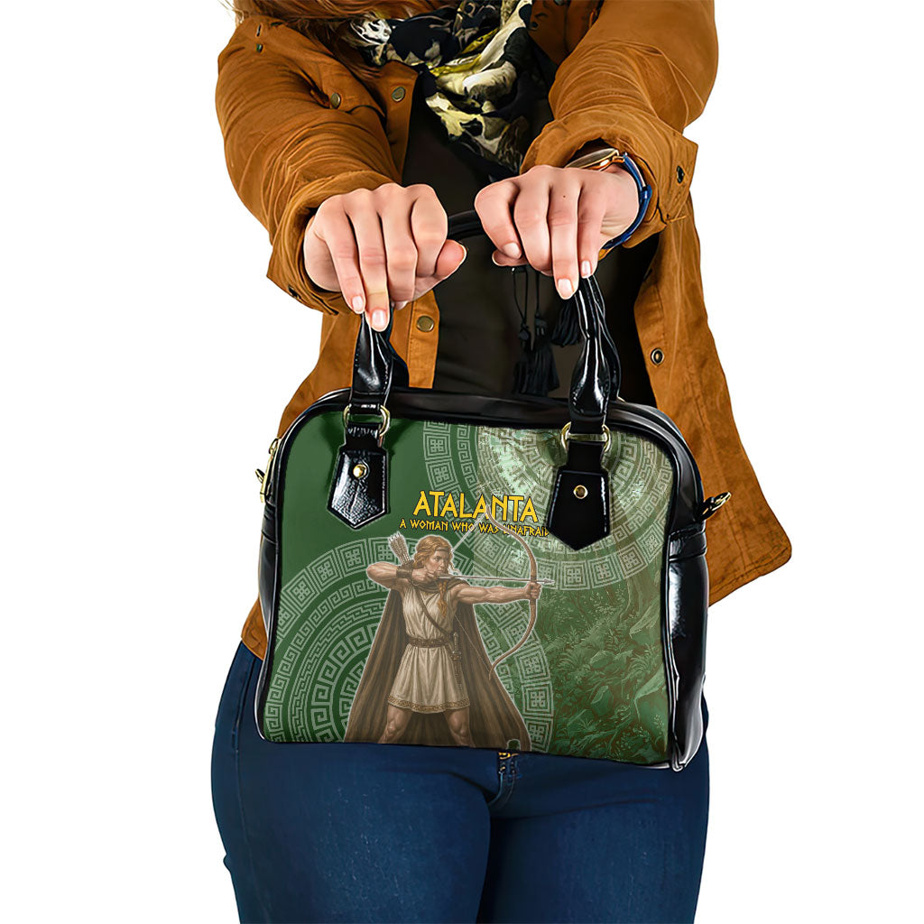 Atalanta Greek Mythology Huntress Archer Shoulder Handbag Ancient Greek Meander Pattern