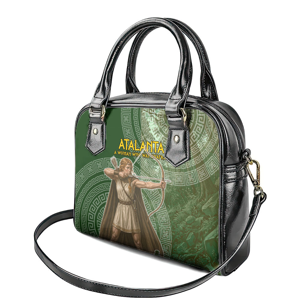 Atalanta Greek Mythology Huntress Archer Shoulder Handbag Ancient Greek Meander Pattern