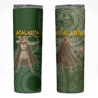 Atalanta Greek Mythology Huntress Archer Skinny Tumbler Ancient Greek Meander Pattern
