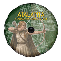 Atalanta Greek Mythology Huntress Archer Spare Tire Cover Ancient Greek Meander Pattern