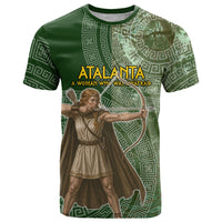 Atalanta Greek Mythology Huntress Archer T Shirt Ancient Greek Meander Pattern