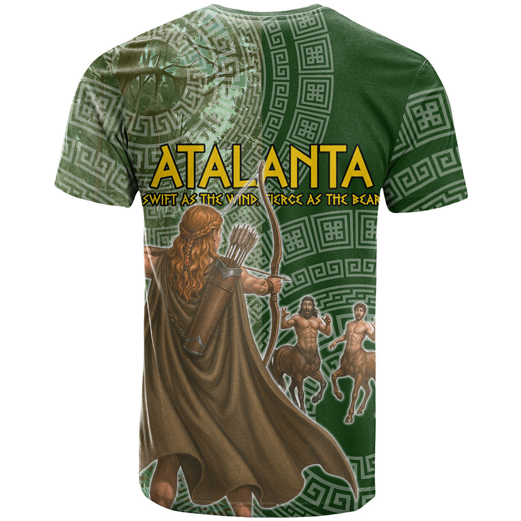 Atalanta Greek Mythology Huntress Archer T Shirt Ancient Greek Meander Pattern