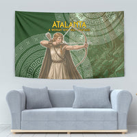 Atalanta Greek Mythology Huntress Archer Tapestry Ancient Greek Meander Pattern