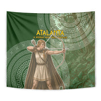Atalanta Greek Mythology Huntress Archer Tapestry Ancient Greek Meander Pattern