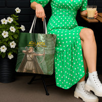 Atalanta Greek Mythology Huntress Archer Tote Bag Ancient Greek Meander Pattern