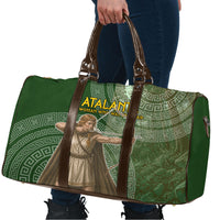 Atalanta Greek Mythology Huntress Archer Travel Bag Ancient Greek Meander Pattern