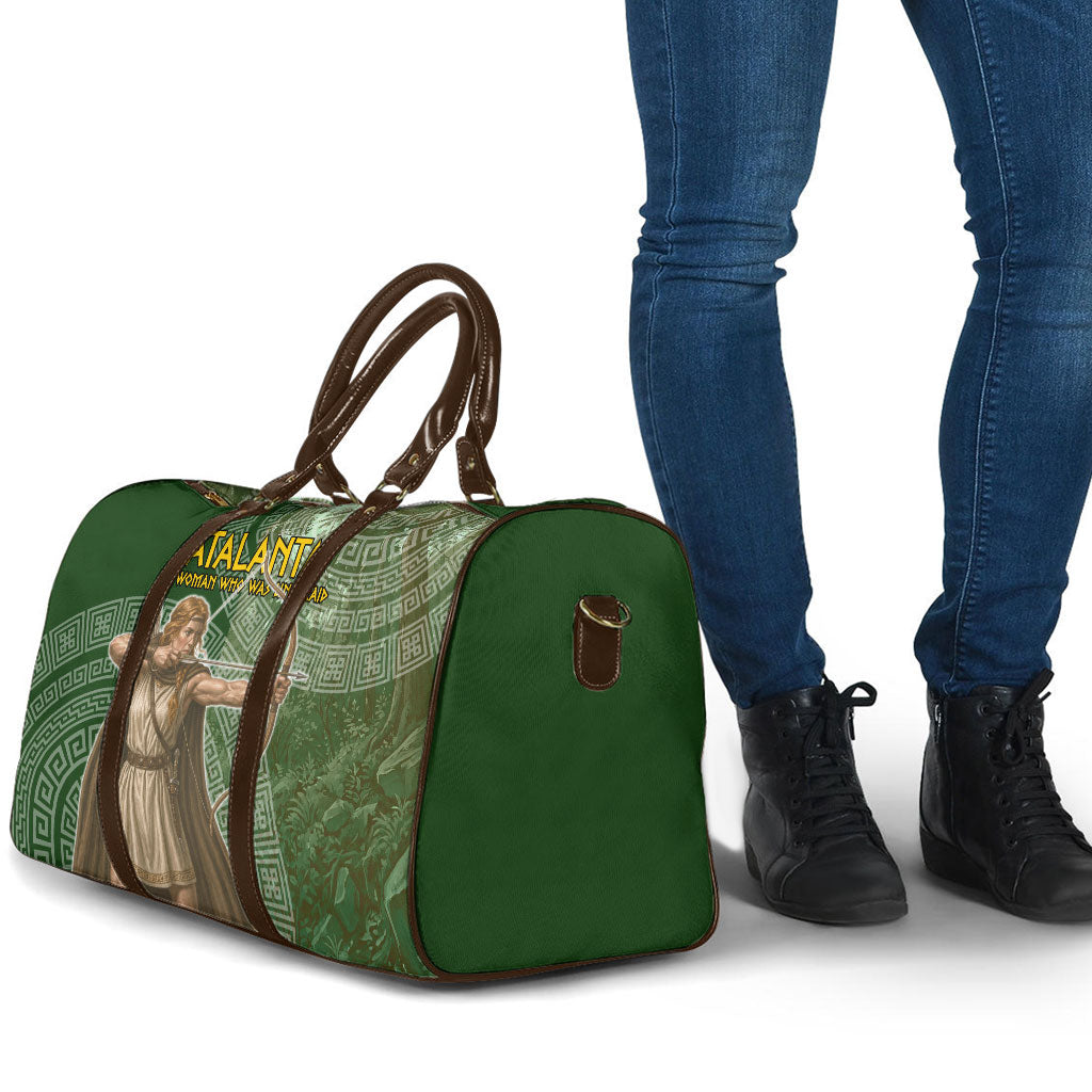 Atalanta Greek Mythology Huntress Archer Travel Bag Ancient Greek Meander Pattern