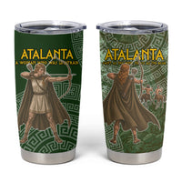 Atalanta Greek Mythology Huntress Archer Tumbler Cup Ancient Greek Meander Pattern