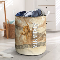Atalanta Greek Mythology Huntress Archer Laundry Basket Ancient Greek Heroine Goddess Vintage Meander Artwork