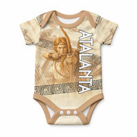 Atalanta Greek Mythology Huntress Archer Baby Onesie Ancient Greek Heroine Goddess Vintage Meander Artwork