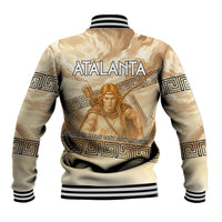 Atalanta Greek Mythology Huntress Archer Baseball Jacket Ancient Greek Heroine Goddess Vintage Meander Artwork