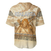 Atalanta Greek Mythology Huntress Archer Baseball Jersey Ancient Greek Heroine Goddess Vintage Meander Artwork