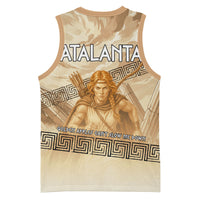 Atalanta Greek Mythology Huntress Archer Basketball Jersey Ancient Greek Heroine Goddess Vintage Meander Artwork