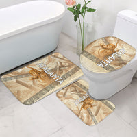 Atalanta Greek Mythology Huntress Archer Bathroom Set Ancient Greek Heroine Goddess Vintage Meander Artwork