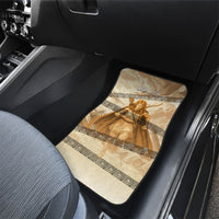 Atalanta Greek Mythology Huntress Archer Car Mats Ancient Greek Heroine Goddess Vintage Meander Artwork