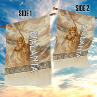 Atalanta Greek Mythology Huntress Archer Garden Flag Ancient Greek Heroine Goddess Vintage Meander Artwork