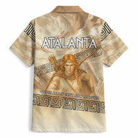 Atalanta Greek Mythology Huntress Archer Hawaiian Shirt Ancient Greek Heroine Goddess Vintage Meander Artwork