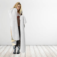 Atalanta Greek Mythology Huntress Archer Hooded Blanket Ancient Greek Heroine Goddess Vintage Meander Artwork