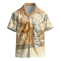 Atalanta Greek Mythology Huntress Archer Kid Hawaiian Shirt Ancient Greek Heroine Goddess Vintage Meander Artwork