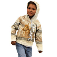 Atalanta Greek Mythology Huntress Archer Kid Hoodie Ancient Greek Heroine Goddess Vintage Meander Artwork