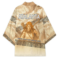 Atalanta Greek Mythology Huntress Archer Kimono Ancient Greek Heroine Goddess Vintage Meander Artwork