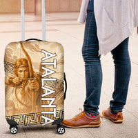 Atalanta Greek Mythology Huntress Archer Luggage Cover Ancient Greek Heroine Goddess Vintage Meander Artwork