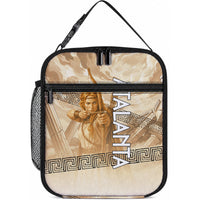 Atalanta Greek Mythology Huntress Archer Lunch Bag Ancient Greek Heroine Goddess Vintage Meander Artwork