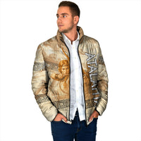 Atalanta Greek Mythology Huntress Archer Padded Jacket Ancient Greek Heroine Goddess Vintage Meander Artwork