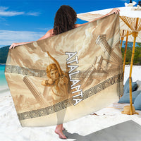 Atalanta Greek Mythology Huntress Archer Sarong Ancient Greek Heroine Goddess Vintage Meander Artwork