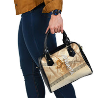 Atalanta Greek Mythology Huntress Archer Shoulder Handbag Ancient Greek Heroine Goddess Vintage Meander Artwork