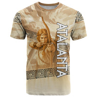 Atalanta Greek Mythology Huntress Archer T Shirt Ancient Greek Heroine Goddess Vintage Meander Artwork