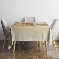 Atalanta Greek Mythology Huntress Archer Tablecloth Ancient Greek Heroine Goddess Vintage Meander Artwork