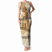Atalanta Greek Mythology Huntress Archer Tank Maxi Dress Ancient Greek Heroine Goddess Vintage Meander Artwork
