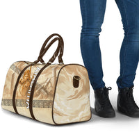 Atalanta Greek Mythology Huntress Archer Travel Bag Ancient Greek Heroine Goddess Vintage Meander Artwork