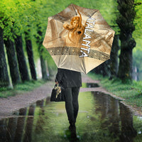 Atalanta Greek Mythology Huntress Archer Umbrella Ancient Greek Heroine Goddess Vintage Meander Artwork