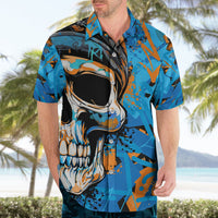 Grafity Skull Hawaiian Shirt Street Style Skull Colorful Abstract Art - Wonder Print Shop